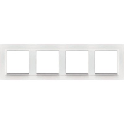 EFAPEL - Placa cuádruple serie LATINA blanco