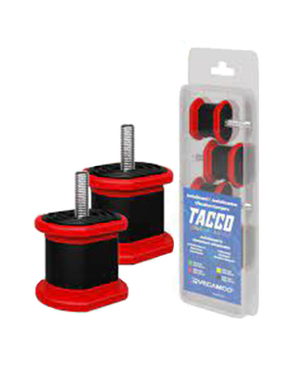 VECAMCO - Kit 4 antivibrantes rojo para unidad exterior hasta 350Kg