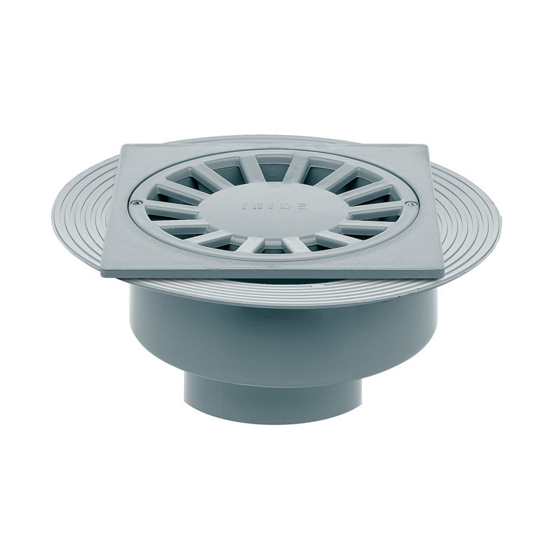 IBIDE - Caldereta sifónica cota baja autolimpiable salida vertical-horizontal H-M 250x250mm diámetro 110/125mm