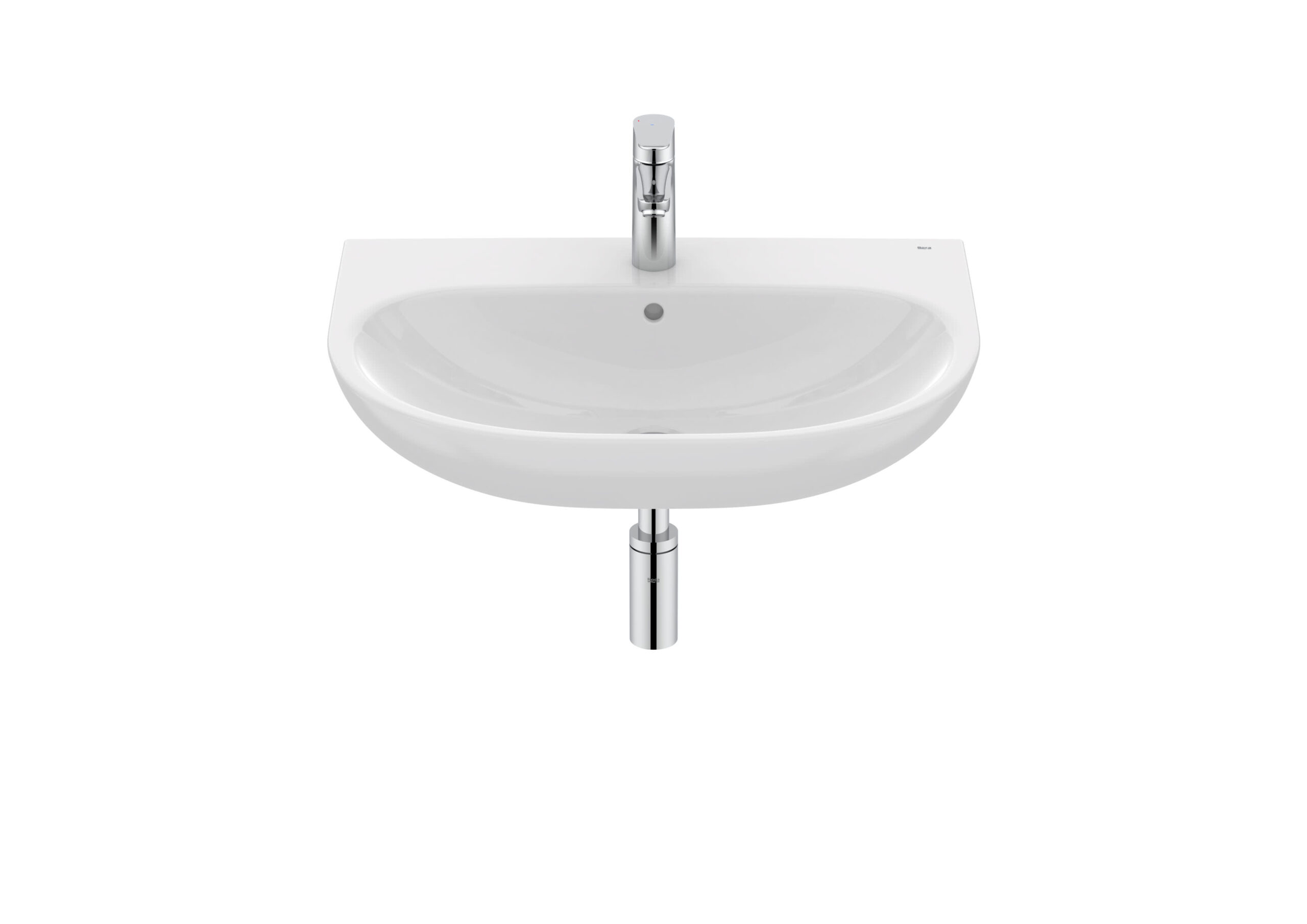 ROCA - Lavabo para pedestal VICTORIA con juego de fijación 650x490mm blanco