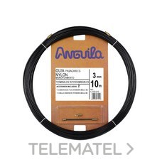 ANGUILA - Pasacables intercambiable nylon 3mm 10m negro