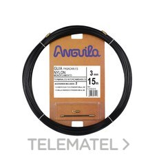 ANGUILA - Pasacables intercambiable nylon 3mm 15m negro
