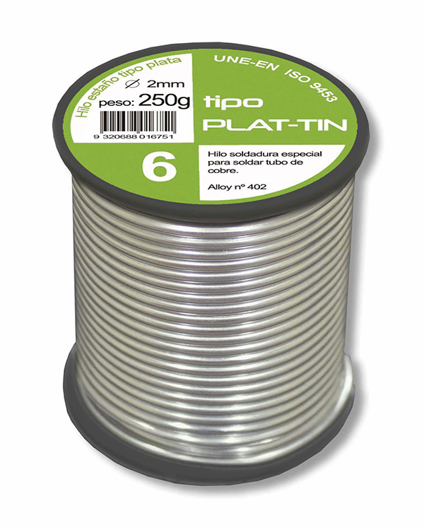 BROQUETAS - ROLLO ESTAÑO COBRE 6% SN/CU 250 GRS