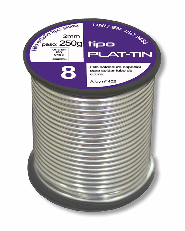 BROQUETAS - ROLLO ESTAÑO COBRE 8% SN/CU 250 GRS