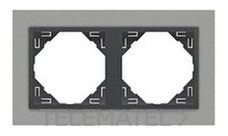 EFAPEL - MARCO DOBLE ALUMINIO/GRIS