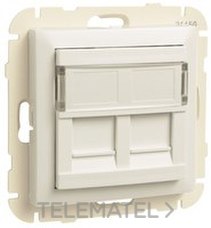 EFAPEL - TAPA SOPORTE P/2 CONECT.RJ45 LOGUS BL