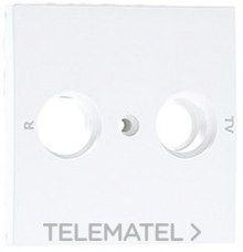 EFAPEL - TAPA P/TOMA MULTIMARCAS R-TV 2 SALIDAS ALUM