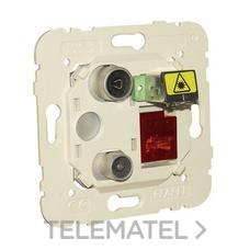 EFAPEL - T.MÚLTIPLE R-TV-RJ45 CAT.6 UTP-FO SC-APC EST