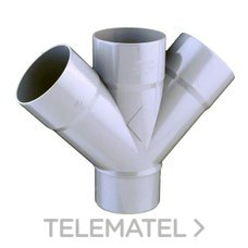 FERRO-PLAST - INJERTO DOBLE PLANO M-H d.125 45 PVC