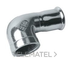 FILTUBE - Codo H soldado diámetro 18x1/2" INSTALPRESS