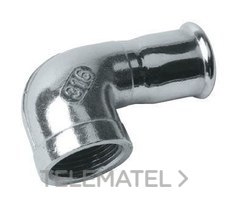 FILTUBE - Codo H soldado diámetro 28x1/2" INSTALPRESS