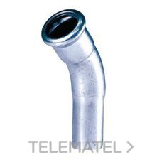 FILTUBE - Curva 45° H-M diámetro 15x15mm acero al carbono