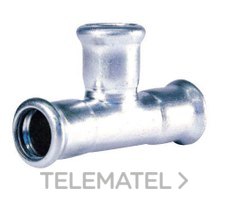 FILTUBE - Te reducida diámetro 42x22x42mm acero al carbono