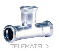 FILTUBE - Te reducida diámetro 54x22x54mm acero al carbono