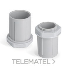 GAESTOPAS - MANGUITO ROSCADO PVC M20x1,5 GRIS