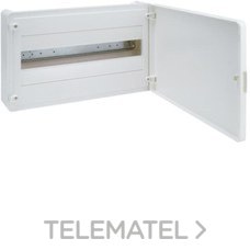 HAGER - Caja de superficie golf VF con 1 fila 18 módulos opaca blanca+QC