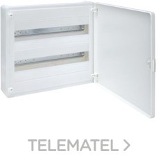 HAGER - Caja de superficie golf VF con 2 filas 36 módulos opaca blanca+QC