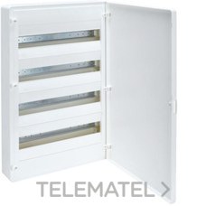 HAGER - Caja de superficie golf VF con 4 filas 72 módulos opaca blanca+QC