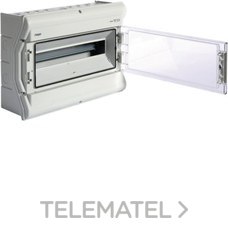 HAGER - Caja distribución vector VE superficie con 1 fila 18 IP55