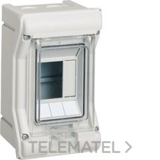 HAGER - Caja distribución vector VE superficie con 1 fila 2+1 IP55