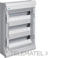 HAGER - Caja distribución vector VE superficie con 3 filas 54 IP55