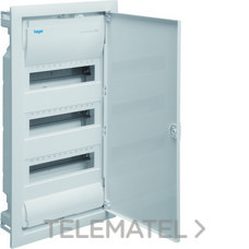 HAGER - CAJA EMP.36M 3F GOLF S.VU PTA.OPACA BL.