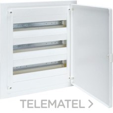 HAGER - Caja empotrar golf VF 3 filas 54 módulos puerta blanca regleta QC