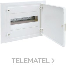 HAGER - Caja empotrar golf VF con 1 fila 12 módulos puerta opaca blanca