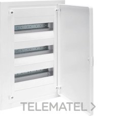 HAGER - Caja empotrar golf VF con 3 filas 36 módulos opaco blanca
