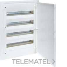 HAGER - Caja empotrar golf VF con 4 filas 72 módulos opaco blanca+QC