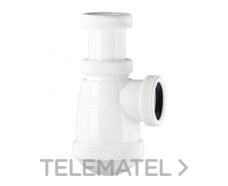 IBIDE - Sifón corto horizontal racor tuerca loca 1.1/2