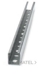 INDEX - Guía perforada GU-PE 27x18x1,25 2000mm galvanizado