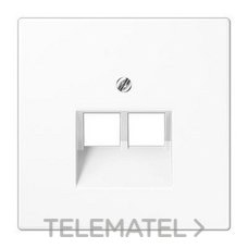 JUNG - PLACA CTRAL.2 T.TELEF.UAE BL ALP.