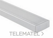 LUXLIGHT - PERFIL S.LINE 7 PLATA MATE 1m