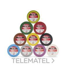 PLYMOUTH - Cinta adhesiva de PVC NÚÑEZ-12 20x19x0,15 marrón para aplicaciones eléctricas