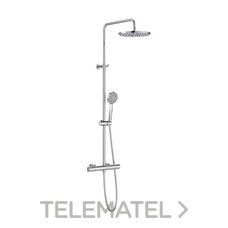 ROCA - Columna termostática Victoria-T Plus para ducha con altura regulable de 800 a 1175mm y brazo de ducha orientable
