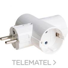 SOLERA - Adaptador triple 2P+T 16A 250V