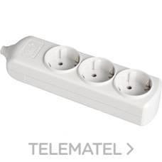 SOLERA - BASE 3 TOMAS BIP.16A 250V BL.C/OBT.