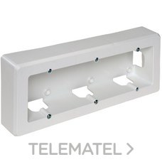SOLERA - Zócalo superficie con 3 elementos 253x96x43mm blanco