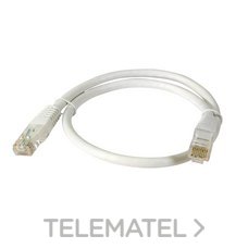 TELEVES - Cable de red U/UTP Cu CAT6 PVC blanco 0,5m