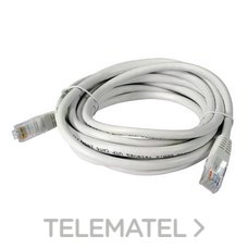 TELEVES - Cable de red U/UTP Cu CAT6 PVC blanco 3m