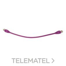TELEVES - Cable red de datos U/UTP Cu CAT6 LSFH 0,3m violeta