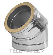 DINAK - Codo 45º DWJ 316L/304 diámetro 150