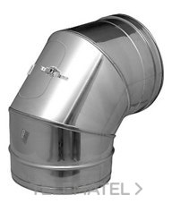 DINAK - Codo 87º inspección SWJ 316L diámetro 80