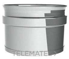 DINAK - Colector hollín corto SWJ 316L diámetro 80