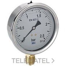 HECAPO - MANOMETRO GLIC.d.50 VERT.1/4" 0...16bar