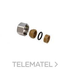 ORKLI - Conjunto conexión M antielectro M26-18 diámetro 18 blanco, para tubo de cobre - Imagen 2