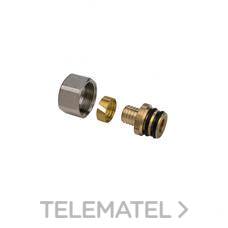 ORKLI - Conjunto conexión M M24x1,5 diámetro 16x1,8 para tubo PER y polibutileno - Imagen 2