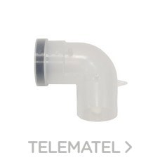 SAUNIER DUVAL - Codo 90° diámetro 80mm polipropileno