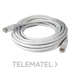 TELEVES - Cable de red U/UTP Cu CAT6 PVC blanco 5m (bolsa)